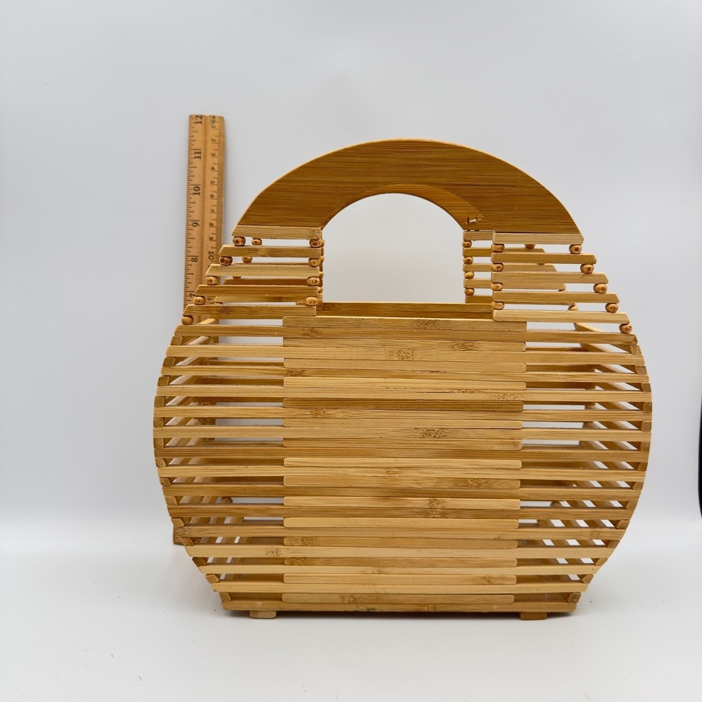 Handbag made of wood - pocketbook home decor - Picture 2 of 3